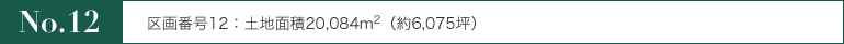 No.12 ԍ12Fynʐ20,084m2;i6,075؁j